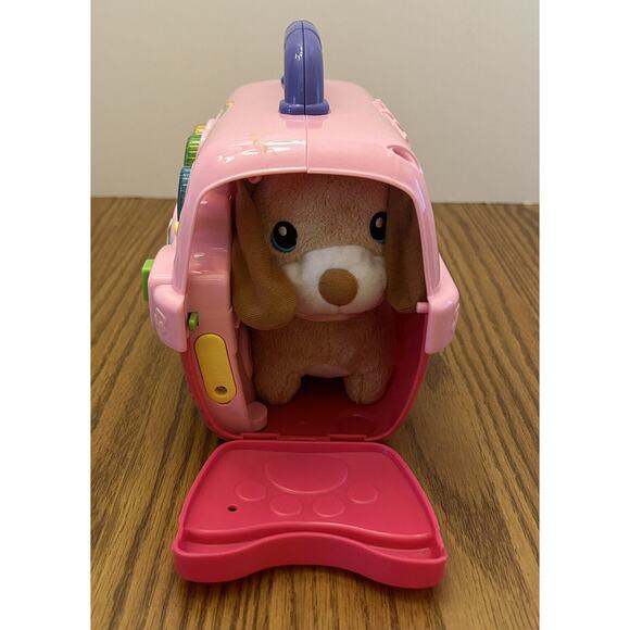 VTech Care For Me Learning Pet Carrier, Pink. Lights Sounds Interactive w/Dog - Picture 16 of 16